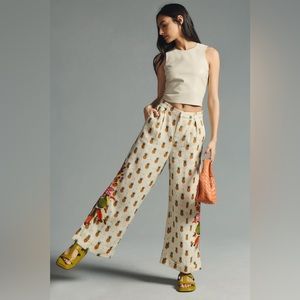 Farm Rio Linen Pineapple Printed Pants